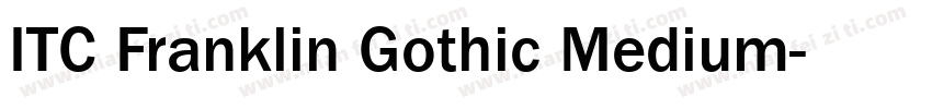 ITC Franklin Gothic Medium字体转换